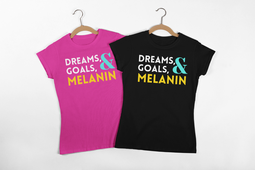 Dreams, Goals, & Melanin - Kids Tee